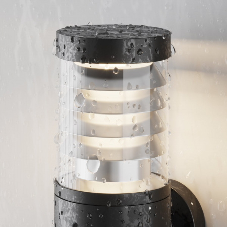 фото Уличный настенный светильник Maytoni Outdoor Spir O439WL-L12GF3K, графит