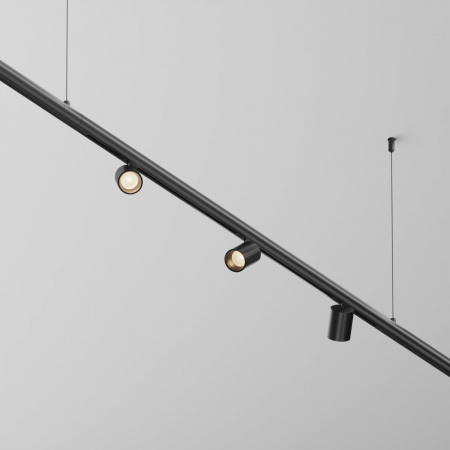 фото Шинопровод накладной/подвесной Maytoni Technical CA012-TRX-900-B, черный