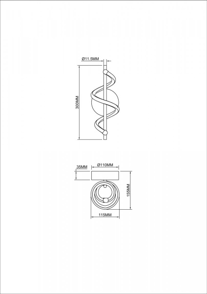 Бра Freya FR6097WL-L12W, белый