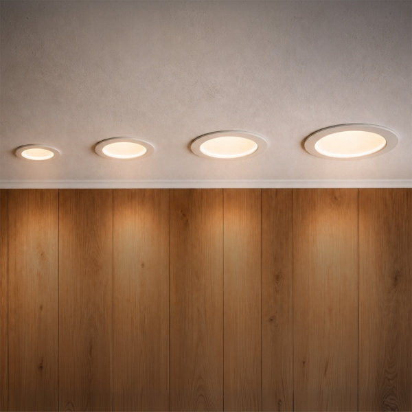 фото Светильник PVC встраиваемый светодиодный CCT IP65 ZoccoIP65, белый Lightstar 223070IP65CCT