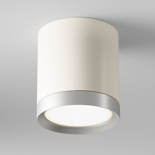 фото Потолочный светильник Maytoni Technical Hoop C086CM-GX53-MRD-WS, белый с серебром