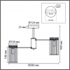 фото Хром/прозрачный, металл/хрусталь Люстра подвесная E14 6*40W 220V FAVLA CLASSI, арт. 8348/6C