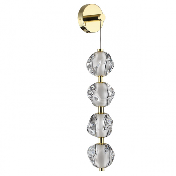 Золото/прозрачный/металл/акрил Бра LED 17W 4000K 800Лм JEMSTONE L-VISION, арт. 5085/17WL