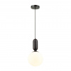 фото Черный/белый Подвес E27 1*40W (тип лампы СВЕЧА) 220V OKIA PENDANT, арт. 4668/1