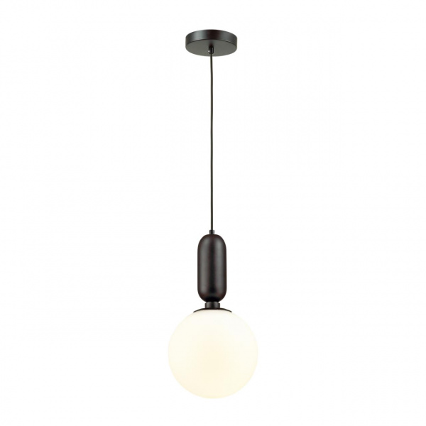фото Черный/белый Подвес E27 1*40W (тип лампы СВЕЧА) 220V OKIA PENDANT, арт. 4668/1