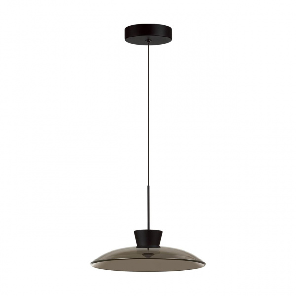 Черный/дымчатый/металл/стекло Подвес LED 9W 3000К SAUCER L-VISION, арт. 5055/9L