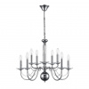 Хром, металл/стекло Люстра подвесная Е14 10*40W 220V INCANTO CLASSI, арт. 8034/10