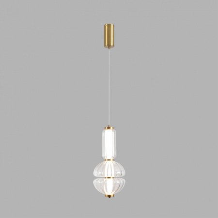 фото Бронза/прозрачный, металл/стекло Подвес LED 13W 4000K 220V TAISHA LEDIO, арт. 8325/28L