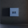 Накладка для розетки TV+RJ45 кат. 6, S70 (деним)