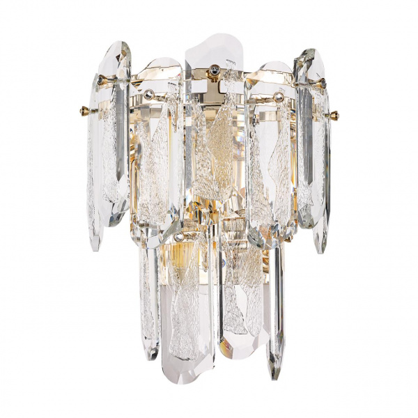 Золото/прозрачный/металл/хрусталь Бра E14 2*40W BULLON HALL, арт. 5069/2W