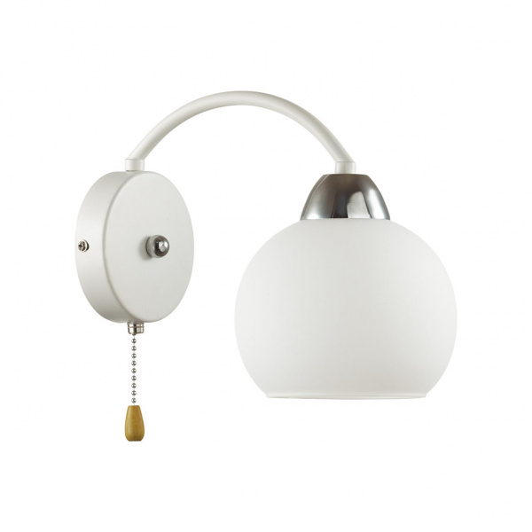 Белый, хром Бра E27 1*60W 220V KODI COMFI, арт. 5647/1W