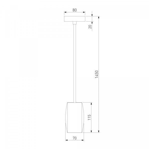 фото Подвесной светильник 50246/1 LED/ черный