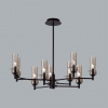 фото Черный/дымчатый/металл/стекло Люстра потолочная E14 9*40W 220V MADONNA CLASSI, арт. 6555/9C