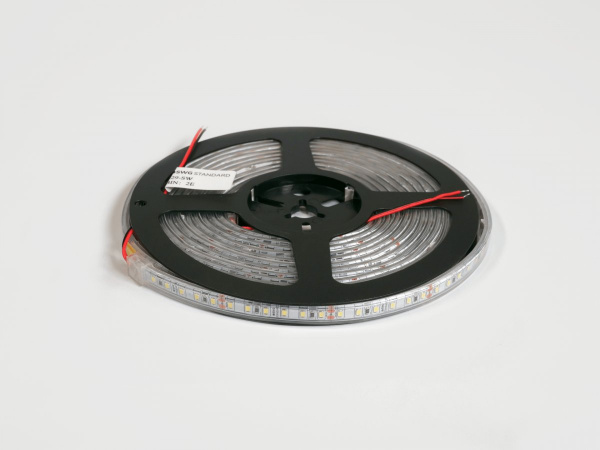 фото Светодиодная лента 9,6 Вт/м SMD2835 Закрытая (IP66) Холодый, 24В, 3М, SWG2120-24-9.6-W-66-M, катушка 5 м