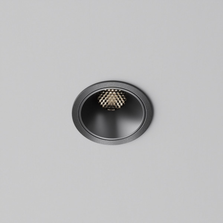 фото Встраиваемый светильник Maytoni Technical Alfa LED DL043-01-10W4K-RD-B-1, черный