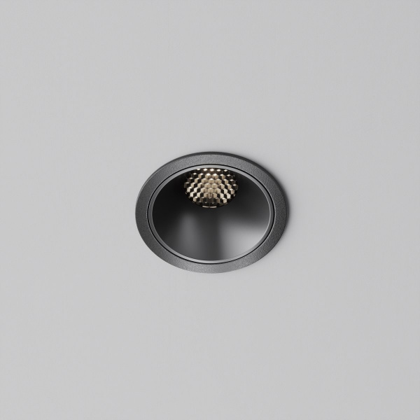 фото Встраиваемый светильник Maytoni Technical Alfa LED DL043-01-10W4K-RD-B-1, черный
