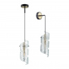 Черный/золото/металл/стекло Подвес/бра E14 1*40W FUSILLI MODERN, арт. 5439/1