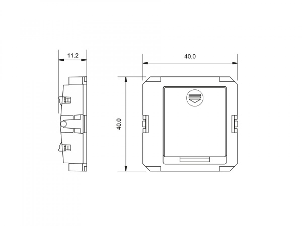 фото Радио передатчик SWG W-TX2 для установки за выключателями других производителей на 2 зоны, W-TX2