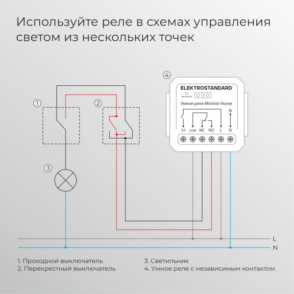 фото Реле Умный дом с независимым контактом 76010/00