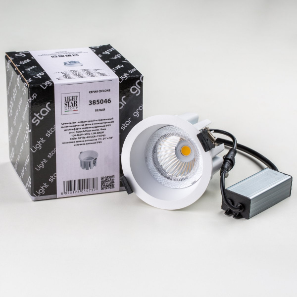 фото Светильник светодиодный универсальный IP65 Ciclone, белый Lightstar 385046