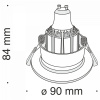 фото Встраиваемый светильник Maytoni Technical Barret DL041-01B, черный