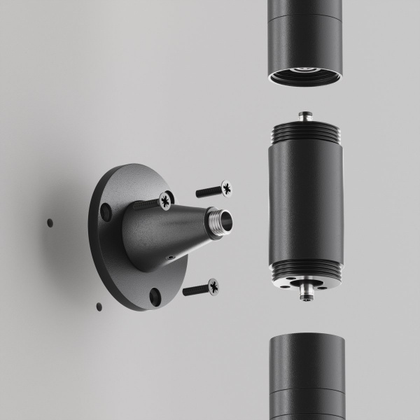 фото Фиксатор для накладного монтажа системы Shelf Maytoni Technical CA026BS-B, черный