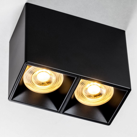 фото Рамка (светильник) PVC для LED-модулей 941хх и LED-ламп D50мм Rullo, черный Lightstar 213367