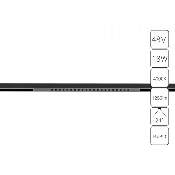 Магнитный трековый светильник Arte Lamp OPTIMA A7267PL-1BK