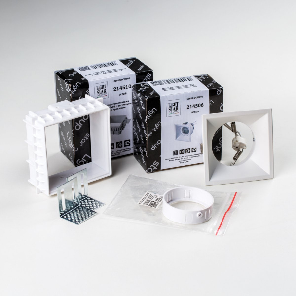 фото Комплект со светильником Domino, белый Lightstar G214506WMOD