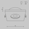 фото Встраиваемый светильник Maytoni Technical Stark DL083-01-GU10-SQ-S, серебро