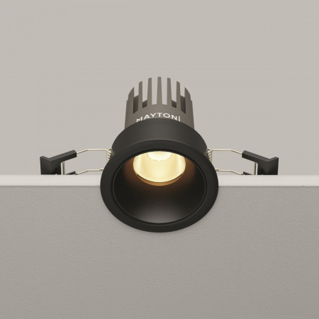 фото Встраиваемый светильник Maytoni Technical Dip DL115-10W-2.7K-B, черный