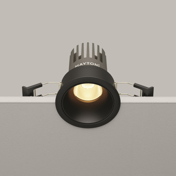 фото Встраиваемый светильник Maytoni Technical Dip DL115-10W-2.7K-B, черный