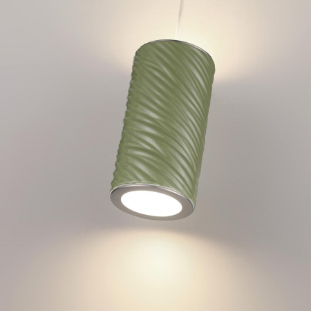 фото Зеленый/никель/металл/керамика/хрусталь/акрил Подвес LED 18W 2000К/3000K/4000K RIVIERA L-VISION, арт. 5451/18LA