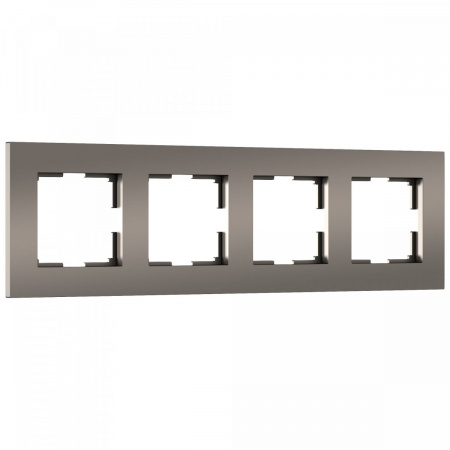 фото Рамка из поликарбоната на 4 поста Slab бронза софт W0042963