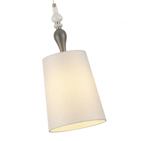 фото Античн.бронза/беж.абажур/металл/керамика Подвес E27 1*60W HOMI CLASSIC, арт. 5040/1A