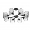 Черный металл Люстра потолочная Е27 8*60W 220V TIDINA COUNTY, арт. 8238/8C