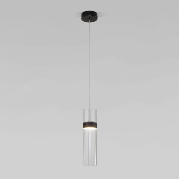 фото Подвесной светильник 50244/1 LED черный/прозрачный