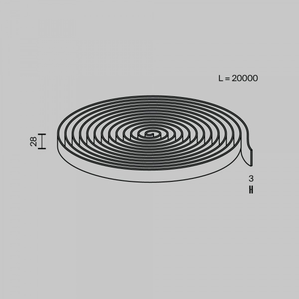 фото Токопроводящая текстильная лента Maytoni Technical Conductive textile tape Parity TRX130-1.20DB, тёмно-голубой