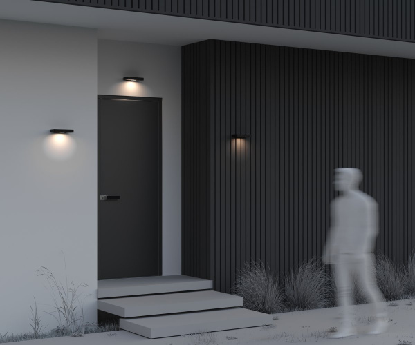 фото Светильник на солнечной батарее Maytoni Outdoor Pir OSL456WL-L2GF3K, графит