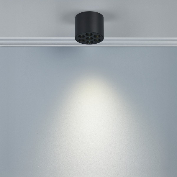 фото Светильник потолочный 6W 470LM 4000K, черный Guarda Lightstar 080647