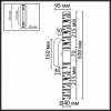 фото Светильник античная бронза/хрусталь/металл IP20 LED 10W 900Лм 3000K 180° 220V PILAR L-VISION, арт. 7145/10WL