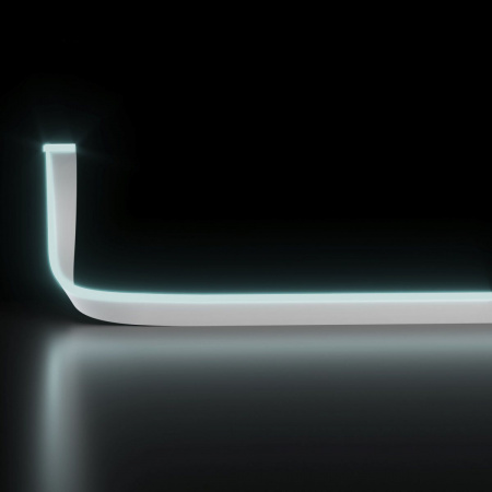 фото Светодиодный гибкий неон 24 В 10 Вт/м 120 Led/м 2835 IP65, холодный белый 6500K, 5м 24V 10W 120Led