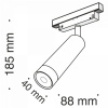 фото Трековый светильник Maytoni Technical Focus LED TR019-2-7W3K-B, черный