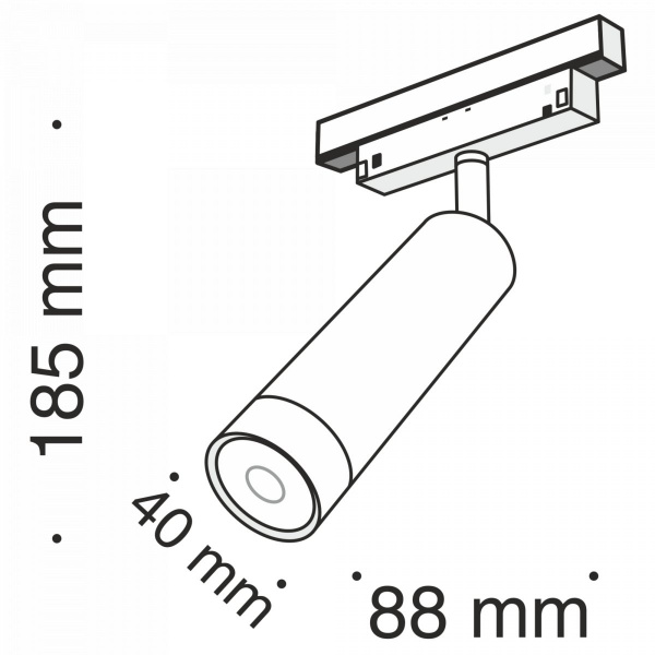 фото Трековый светильник Maytoni Technical Focus LED TR019-2-7W3K-B, черный