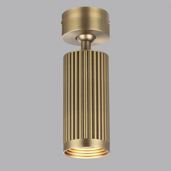 фото Потолочный св-к поворотный на 360° металл/под латунь IP20 LED GU10 10W 220V MANCHESTER HIGHTECH, арт. 7013/1C
