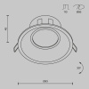 фото Встраиваемый светильник Maytoni Technical Dot DL028-2-01B, черный