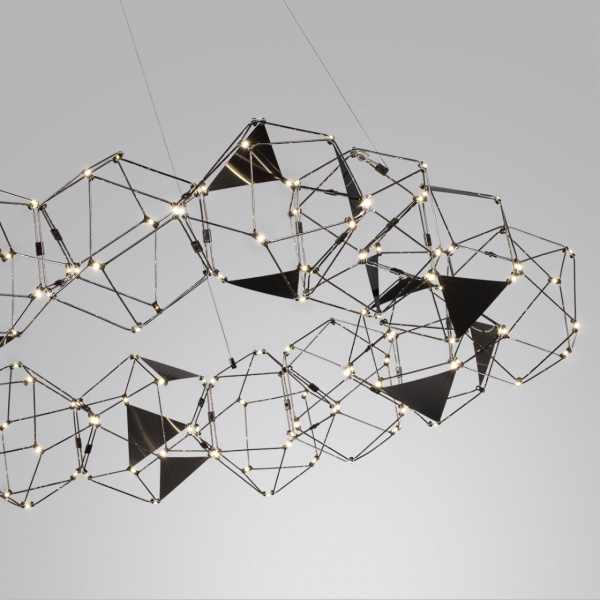 фото Черный хром/металл Люстра LED 68W 4000K 3740Лм TRELLIS L-VISION, арт. 5087/68L