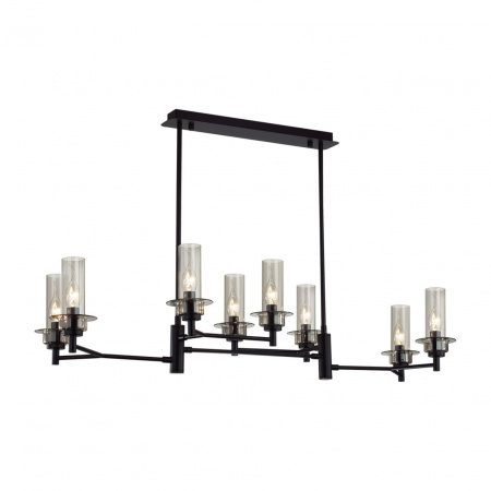 фото Черный/дымчатый/металл/стекло Люстра потолочная E14 8*40W 220V MADONNA CLASSI, арт. 6555/8C