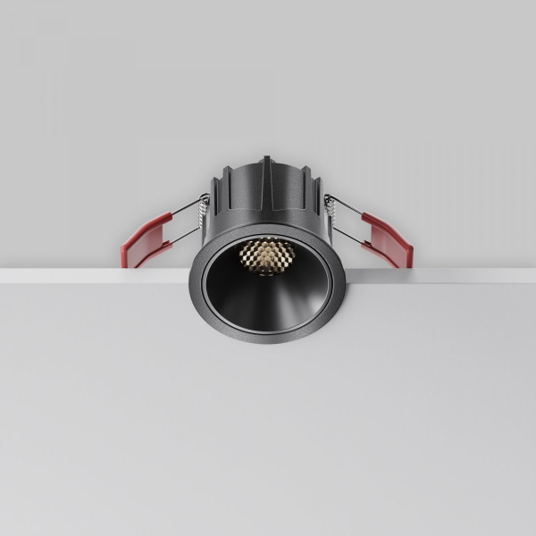 фото Встраиваемый светильник Maytoni Technical Alfa LED DL043-01-10W4K-RD-B-1, черный