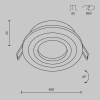 фото Встраиваемый светильник Maytoni Technical Atom DL023-2-01B, черный